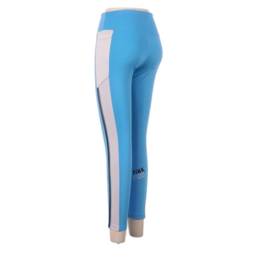 NWT Victoria’s Secret Pink Small high waist 7/8 blue leggings